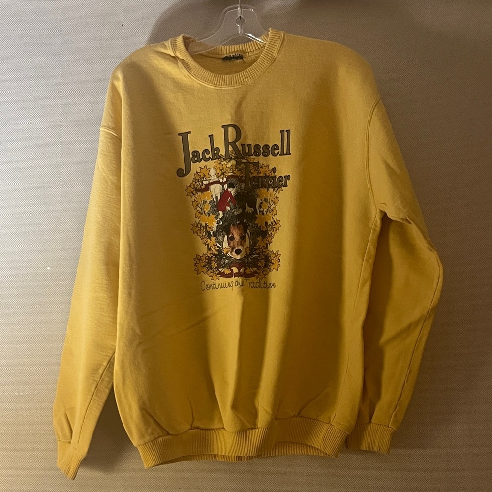 Jack Russell Terrier Yellow Sweat Shirt